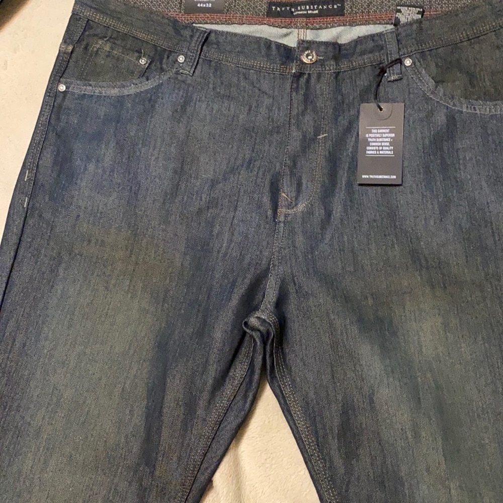 Men truth substance blue jeans